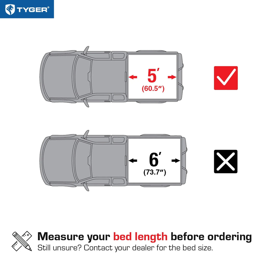 Soft Tri-fold Truck Bed Tonneau Cover T71630