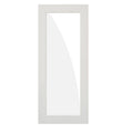 1-Lite Satin Etch Solid Core MDF Primed Interior Door Slab Y397640