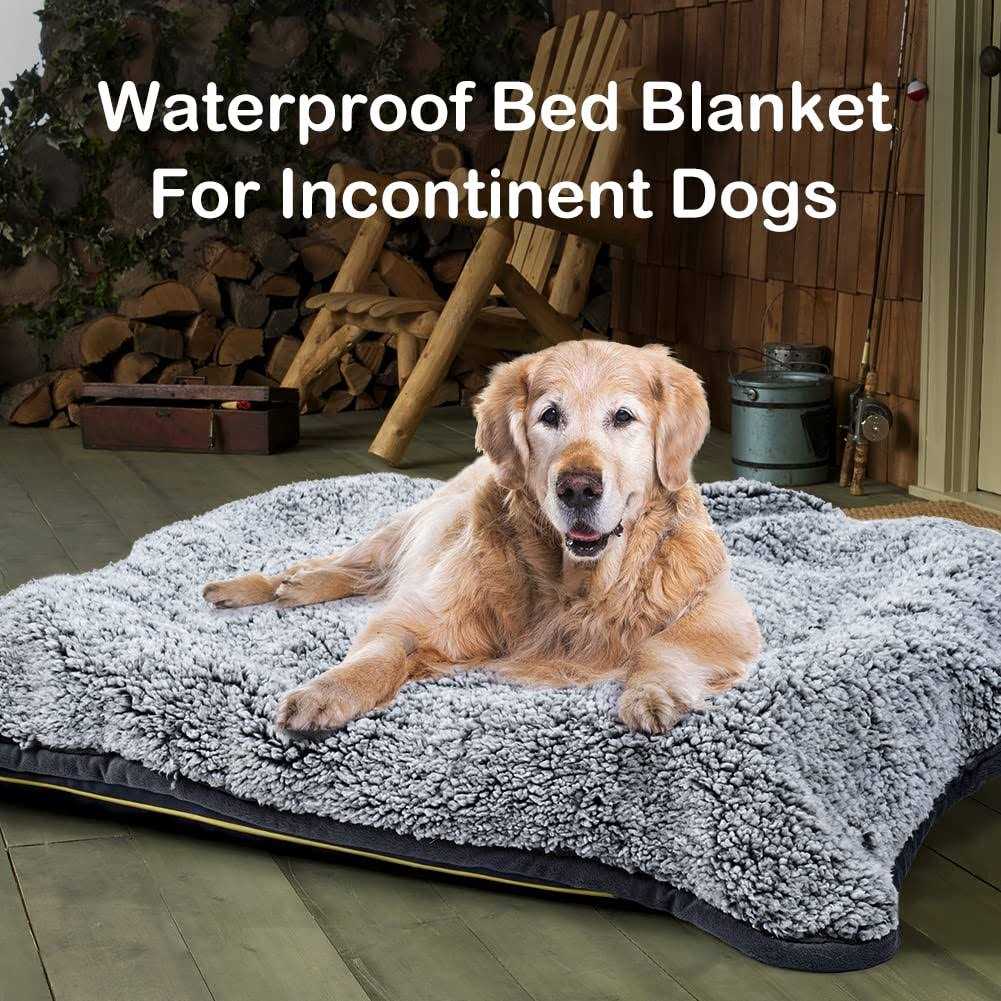 Waterproof Plush Pet Blanket with Sherpa Couch Cover Protector P9147
