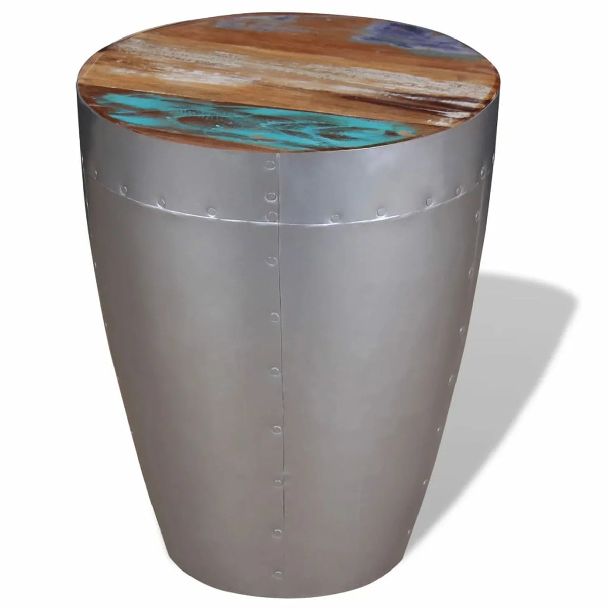 Aviator Stool Solid Reclaimed Wood G592
