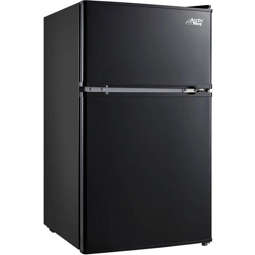 Black 3.2 Cu ft Two Door Mini Fridge with Freezer Y627