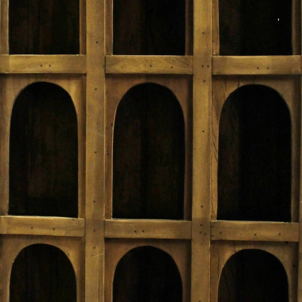 Reclaimed Wood 9 Arched Opening Display Case E238325