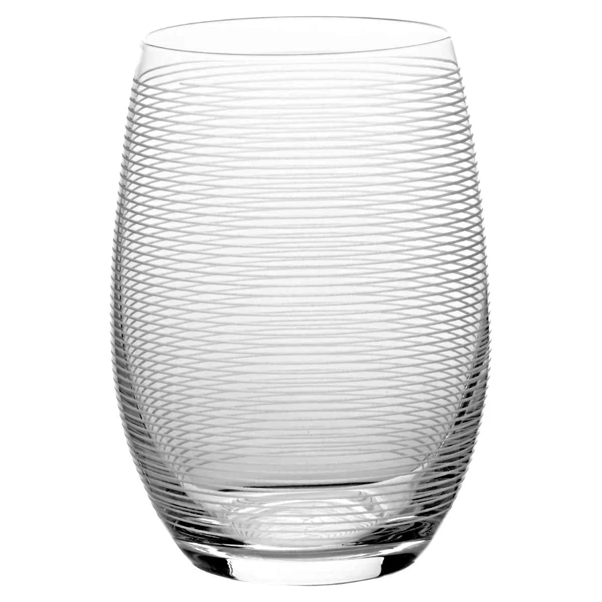 Stemless Etched Wine Glasses M6825