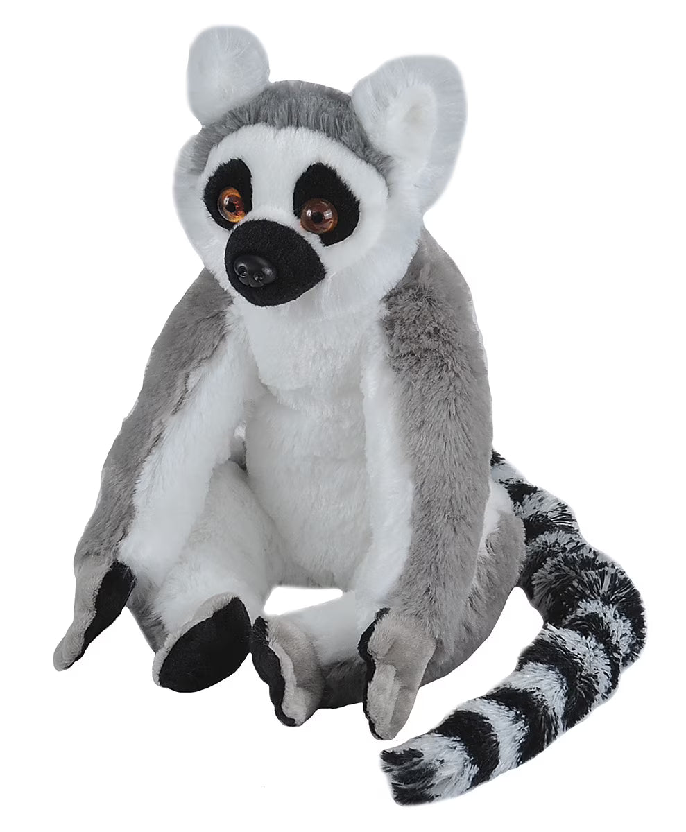 Ring Tailed Lemur Plush Stuffed Animal, 12 Inches L255