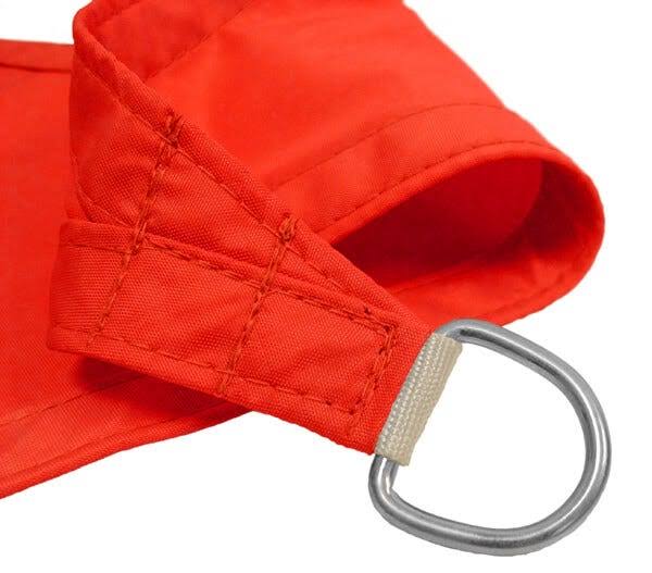 Red Waterproof Woven Square Sail Shade H646704