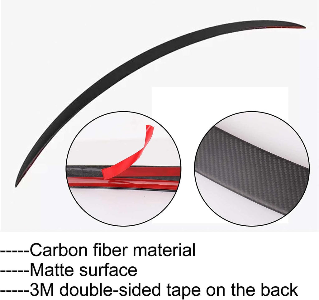 Real Carbon Fiber Rear Trunk Lip Spoiler T8022