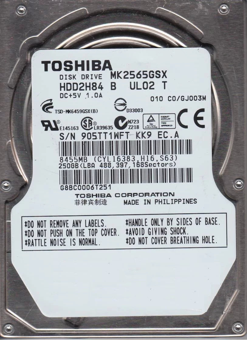 250GB SATA 2.5 Hard Drive D310901