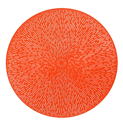 Round Gold Vinyl Placemats Set of 12 U2107