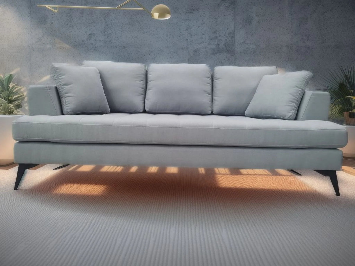 Gray Linen Fabric 3 Seater Sofa R2955