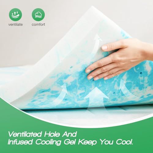 3 Inch Gel Infused Memory Foam Mattress Topper Full F2259