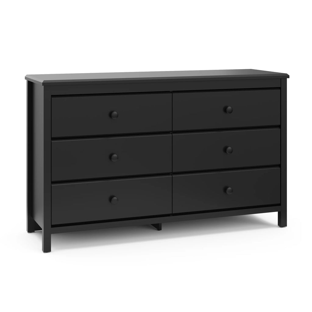 White 6 Drawer Double Dresser U89497