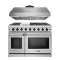 48 in. Propane Gas Range and Range Hood E662565