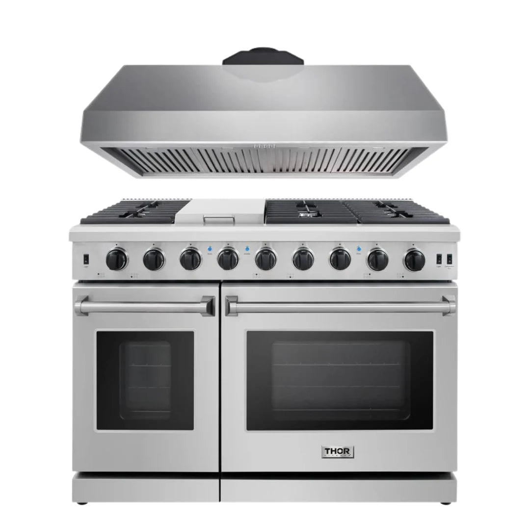 48 in. Propane Gas Range and Range Hood E662565