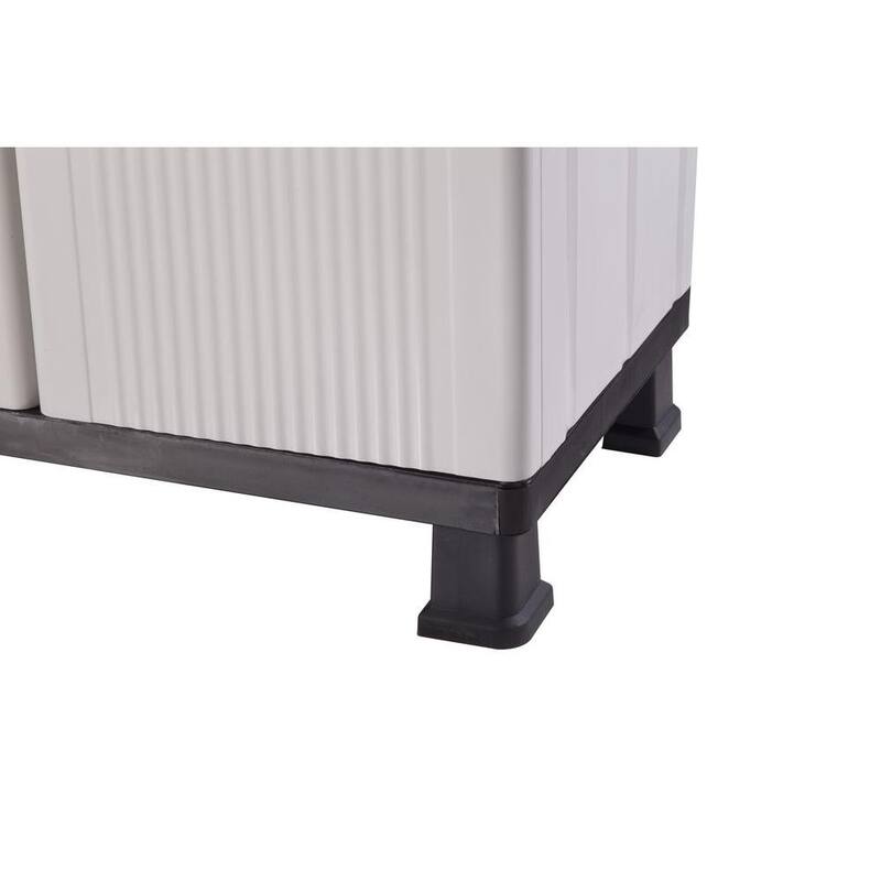 Gray Plastic Freestanding Garage Cabinet P73151