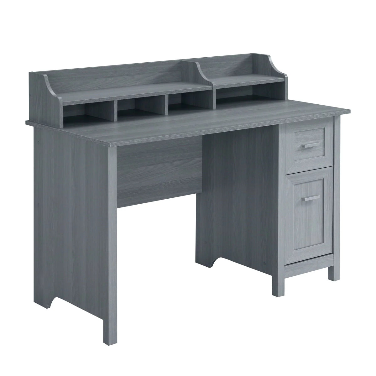 Grey Office Desk with Storage M5856
