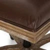 Dark Brown Faux Leather Swivel Office Chair P681