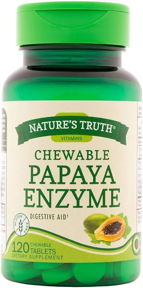Chewable Papaya Enzyme 120 Tablets Pack of 6 C1075
