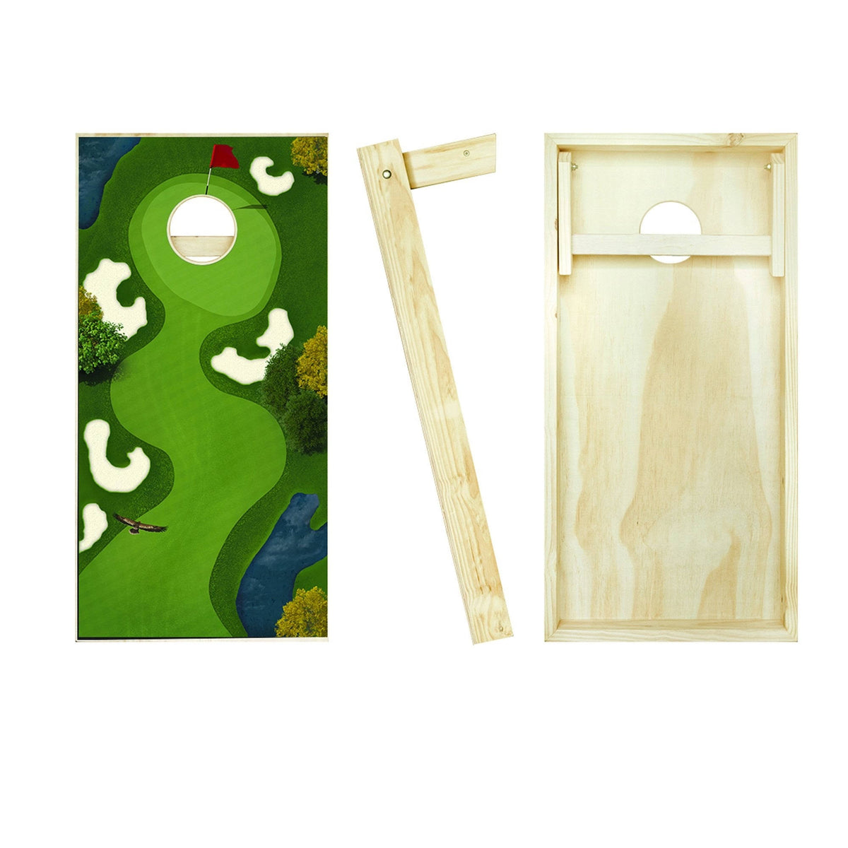 Solid Wood Cornhole Board Set L7908