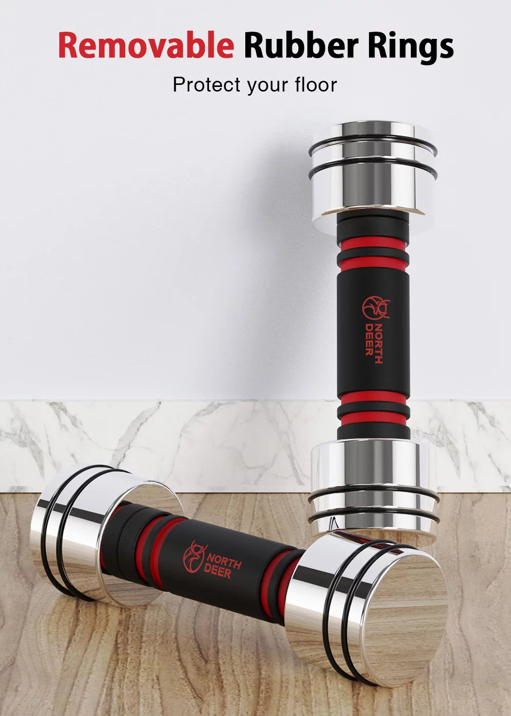 Adjustable Dumbbells Pair Steel Weight Set with Foam Handle Z53705