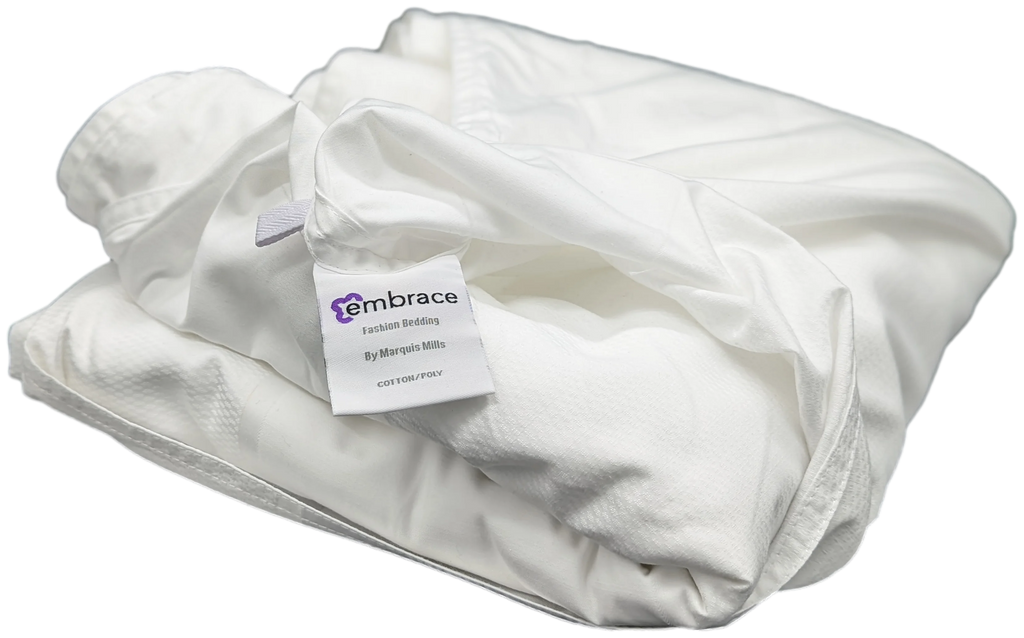Jacquard White Top Sheet with Pocket 86 x 92 Full Z7048