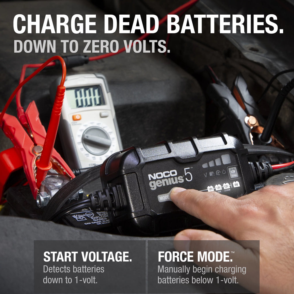 6V/12V 5A Smart Battery Charger and Maintainer J53101