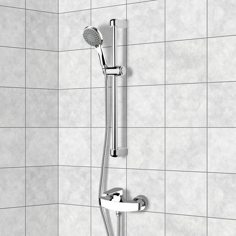 Chrome Shower Set with Multi Function Hand Shower D1776