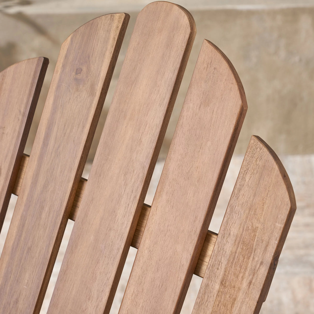 Dark Brown Acacia Wood Adirondack Rocking Chair H204