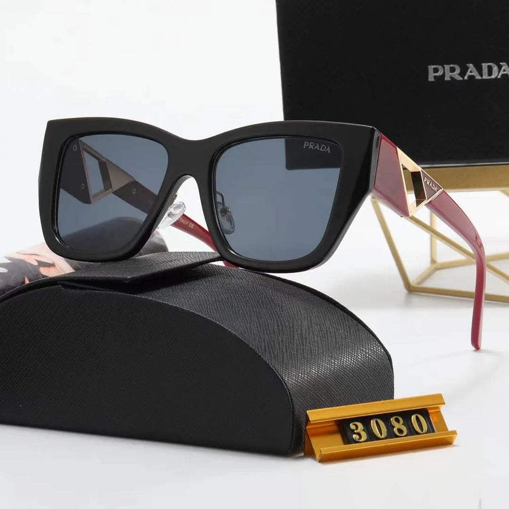 Fashion PA Letter Triangle Hollow Print Sunglasses S4882