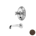 Oil Rubbed Bronze Tub and Shower Trim Plate with Handle A1042