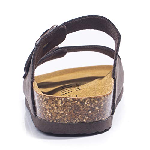 Arch Support Slides with Adjustable Buckle Straps and Cork Footbed N93179