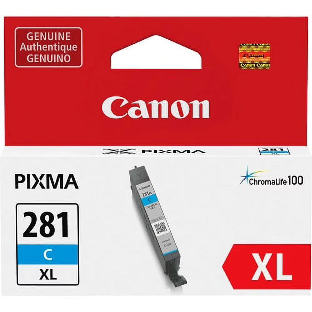 Canon CLI-281XL Cyan Inkjet Ink Cartridge Bundle of 5 V873145