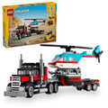 Flatbed Truck with Helicopter Toy Q8607