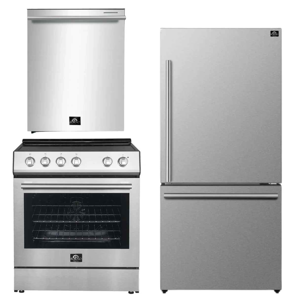 30 Electric Range, Refrigerator and Dishwasher in Stainless Steel U4838