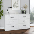 Black 6 Drawer Dresser V53327
