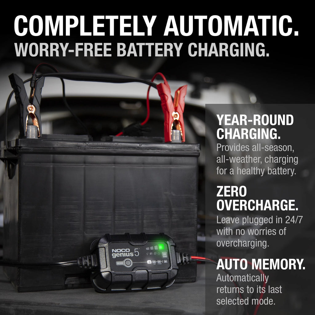 6V/12V 5A Smart Battery Charger and Maintainer J53101