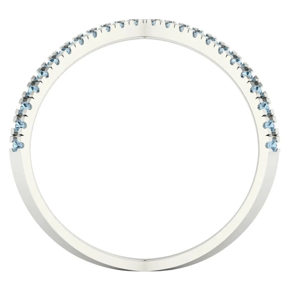 14k White Gold Statement Ring size 6.5 N51189