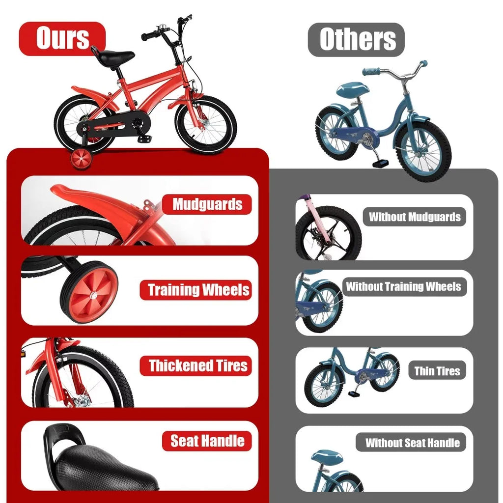 14 inch Kids Bike with Training Wheels D842