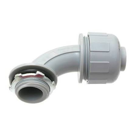100-Pack 1 in. Dia Non Metallic Liquid Tight PVC Conduit 90-Degree Angle Fitting Connector H7592