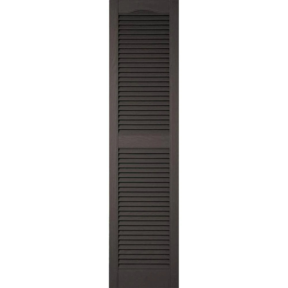 12 inch x 37 inch Vinyl Open Louver Shutters T95791