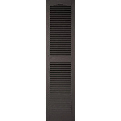 12 inch x 37 inch Vinyl Open Louver Shutters T95791