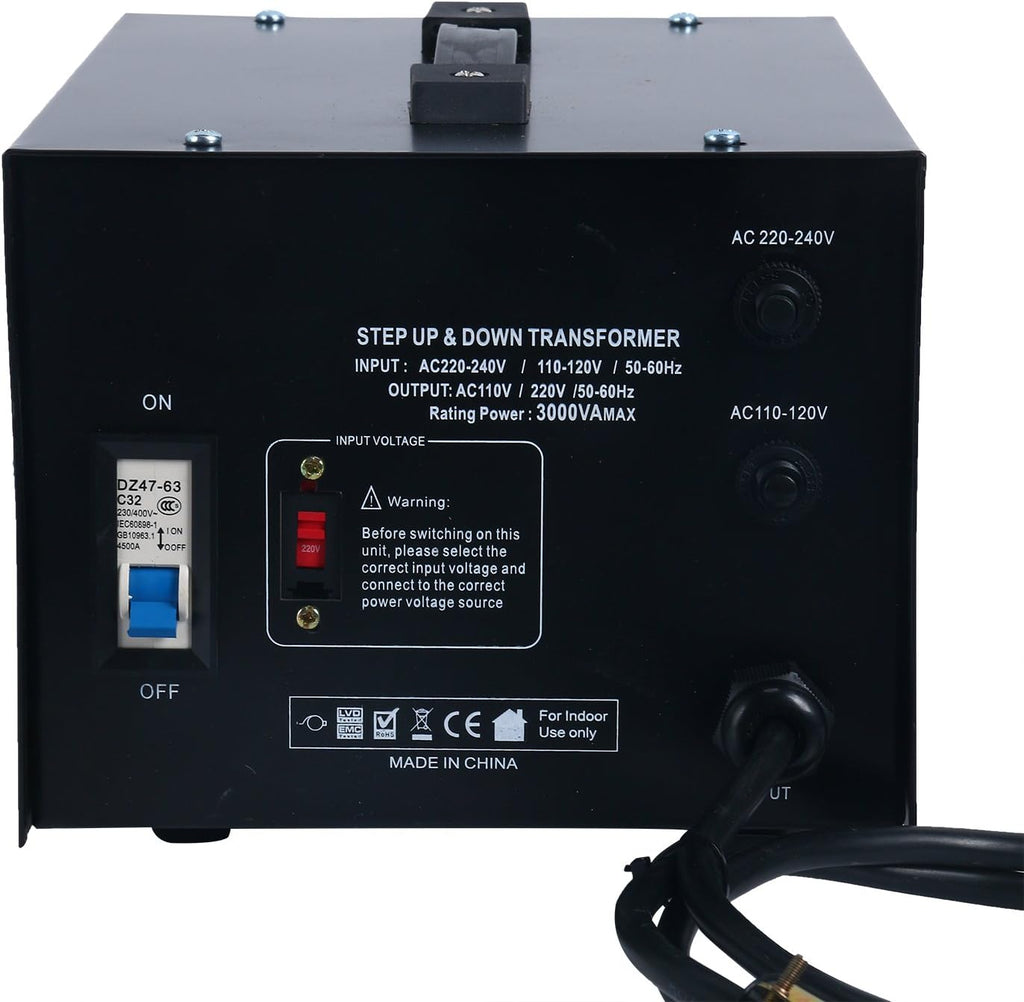 Step Up/Down Transformer 220V to 110V Voltage Power Converter 3000 Watt Pack of 2 P4416
