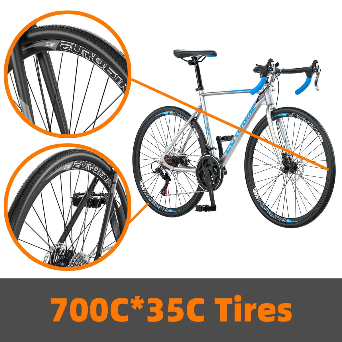 54cm Frame 700C*35C Wheels Bicycle E122779