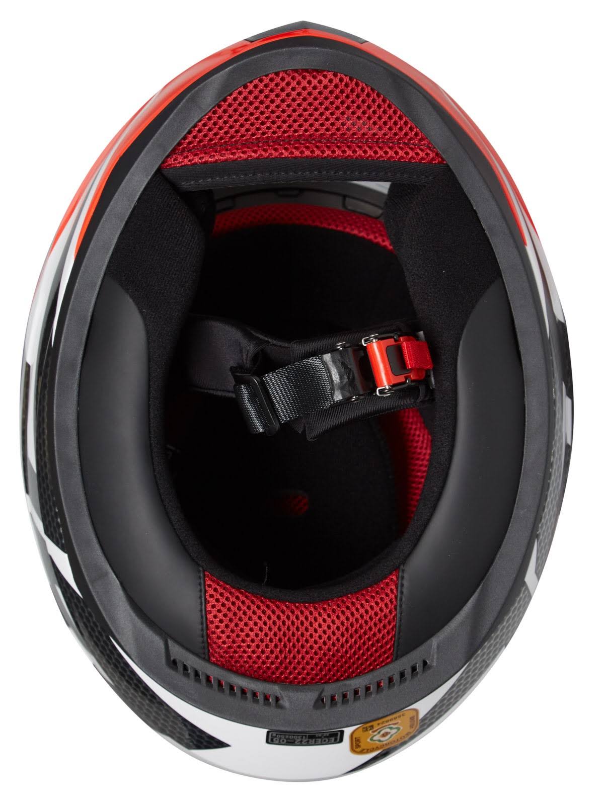White Red Helmet P8767