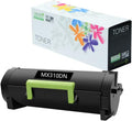 Replacement Toner Cartridge for Lexmark MX310 MX410 MX510 MX511 MX610 MX611, BK 10,000 Pages, Pack of 2 A587891