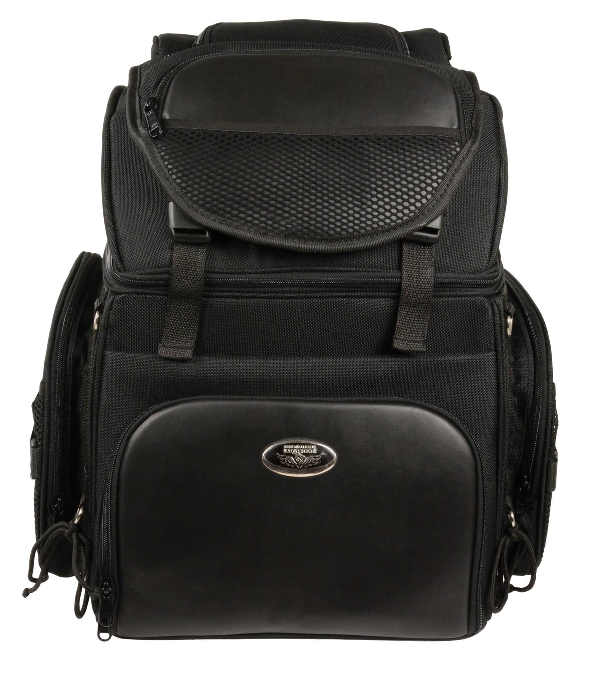 Black Large Nylon Sissy Bar Bag O36425