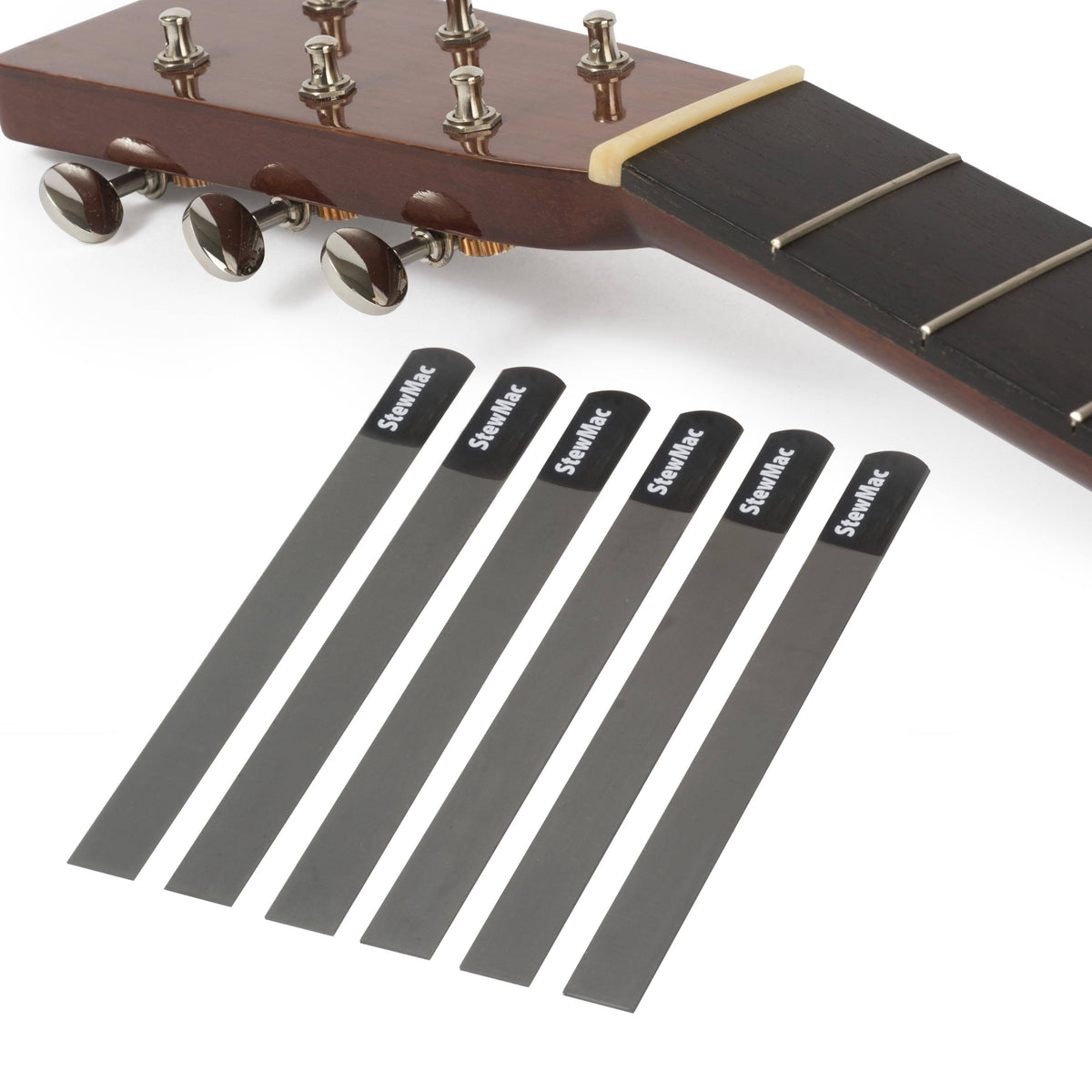 Gauged Nut Slotting File Set for Acoustic Guitar, Set of 6 A5884