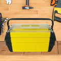 3-Tier Portable Plastic Tool Box with 5 Compartments E1939