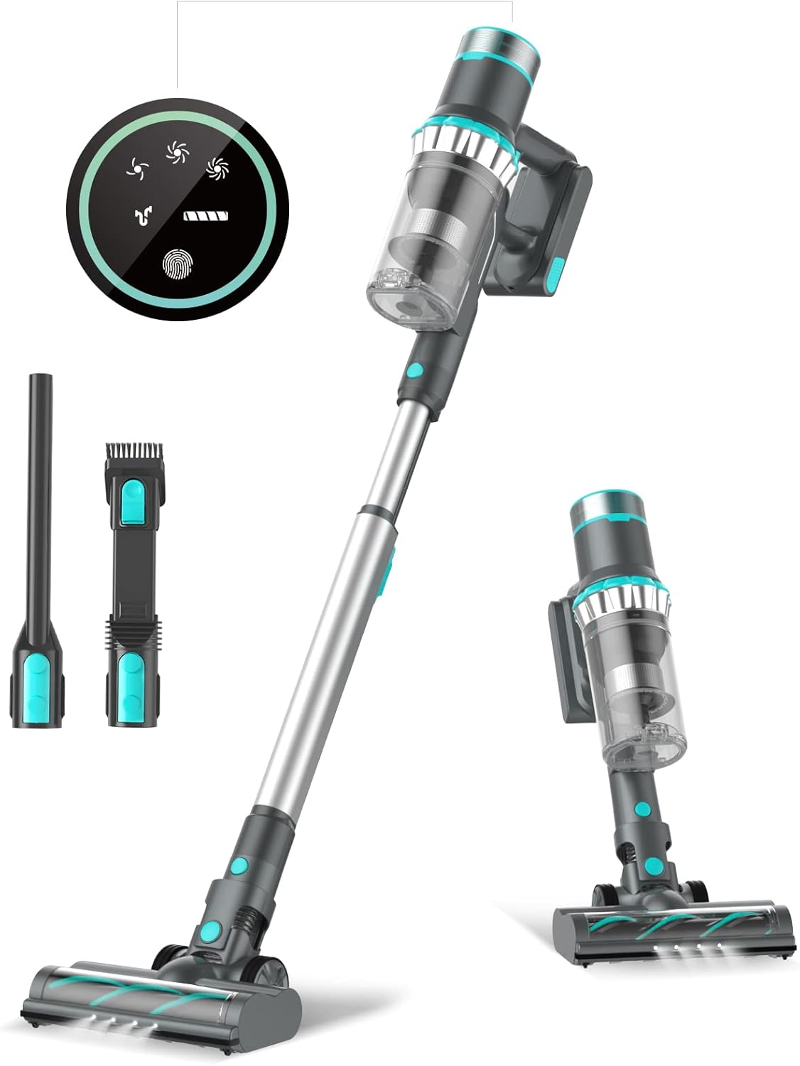 Cordless Stick Vacuum Cleaner with 25Kpa Suction, 50mins Runtime, 6 in 1 Lightweight Handheld R9763