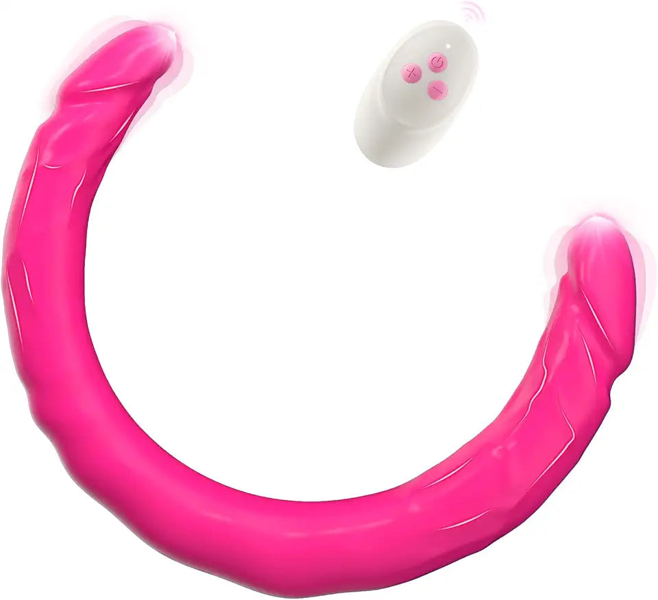 Double-Ended Silicone Vibrator with Remote X365