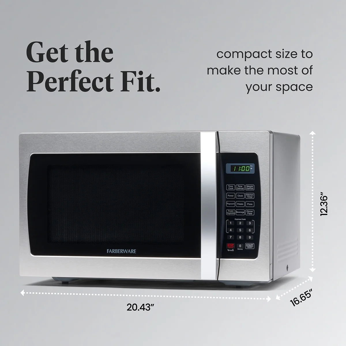 1000 Watts 1.3 cu ft Stainless Steel Microwave Oven G715637